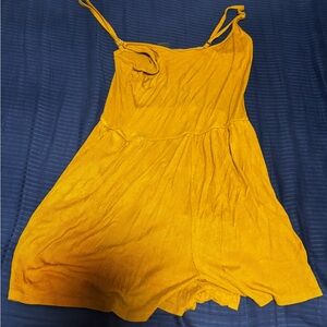Vibrant Yellow Sleeveless Romper
